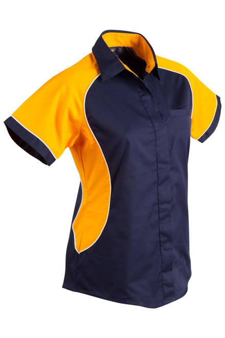 Arena Tri-colour Contrast Ladies S/S Shirt